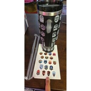 Travel Mug with Stickers of visited parks brand new in box